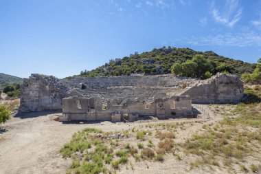 Antalya 'nın Patara kentindeki tiyatro, Türkiye.