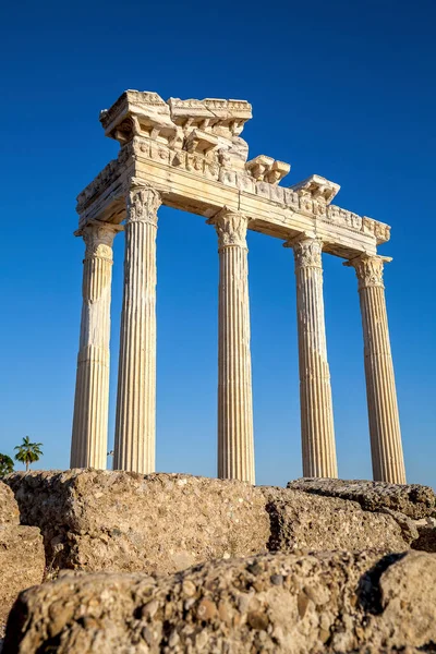 Temple Apollo Ancient Ruins Antalya Turkey — Stock Photo, Image