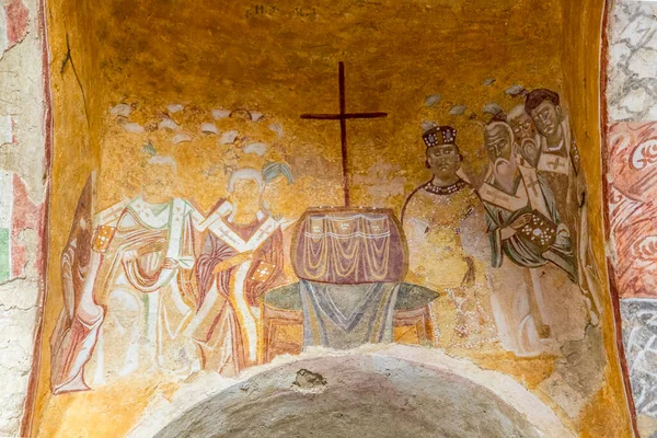 Antico Affresco Sulla Parete Della Chiesa San Nicola Demre Antalya — Foto Stock