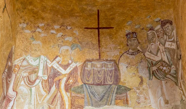 Antico Affresco Sulla Parete Della Chiesa San Nicola Demre Antalya — Foto Stock