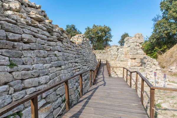Las Ruinas Antigua Ciudad Troya Turquía — Foto de Stock