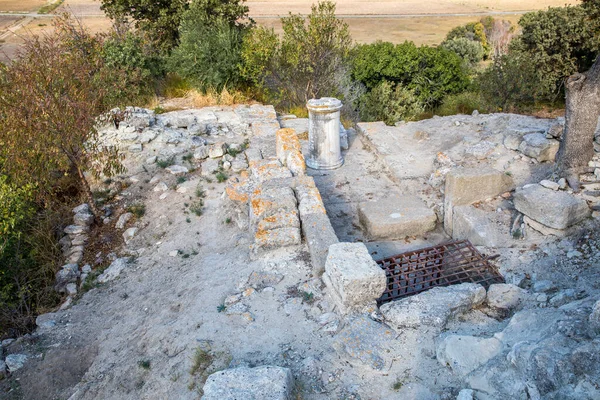 Türkiye Deki Antik Truva Kentinin Kalıntıları — Stok fotoğraf