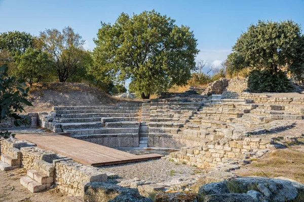 Ruins Ancient City Troy Turkey — Stock Photo, Image