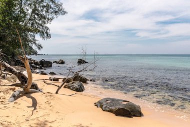 Sunset Beach, Koh rong samloem Adası, Sihanoukville, Kamboçya.