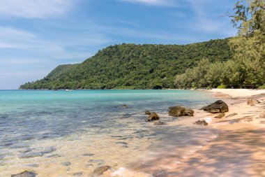 Sunset Beach, Koh rong samloem Adası, Sihanoukville, Kamboçya.