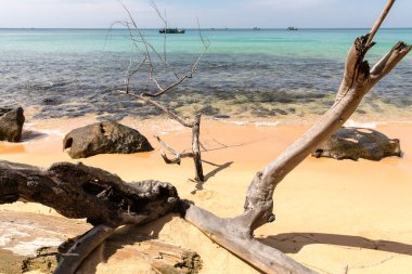 Sunset Beach, Koh rong samloem Adası, Sihanoukville, Kamboçya.
