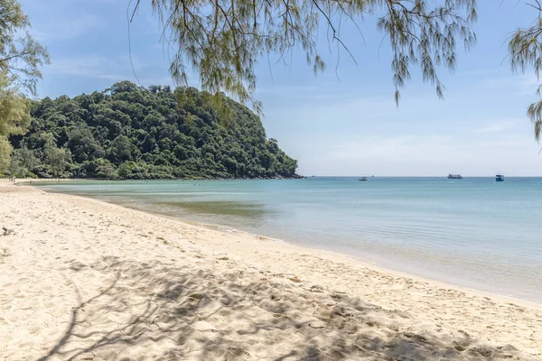  Tembel plaj, koh rong samloem adası, Sihanoukville, Kamboçya.
