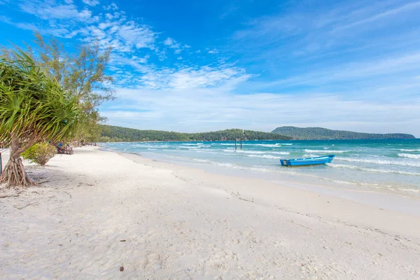 Saracen Körfezi Sahili, Koh rong Samloem Adası, Sihanoukville, Kamboçya.