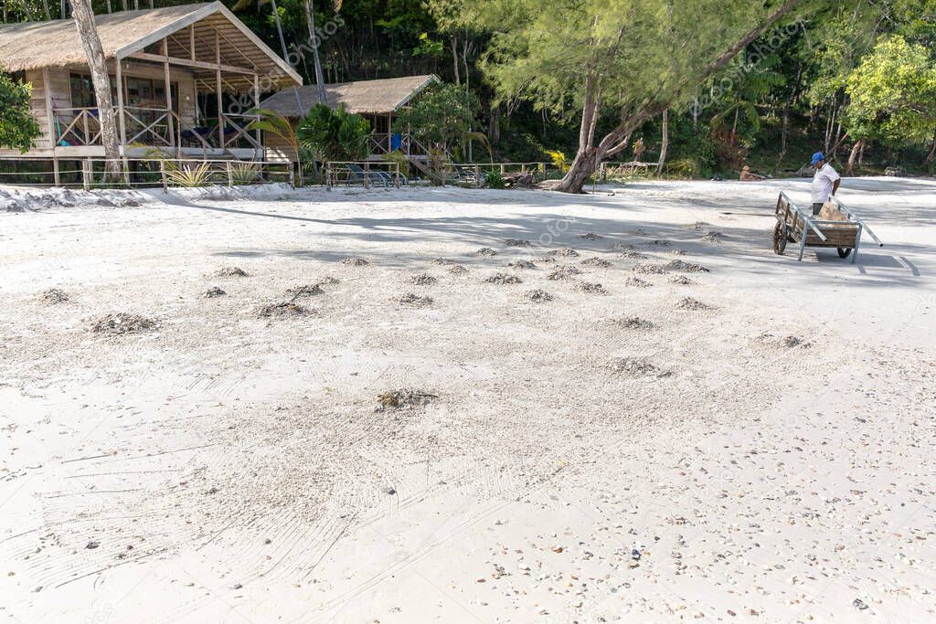 saracen bay beach, koh rong samloem island, sihanoukville, Cambodia.