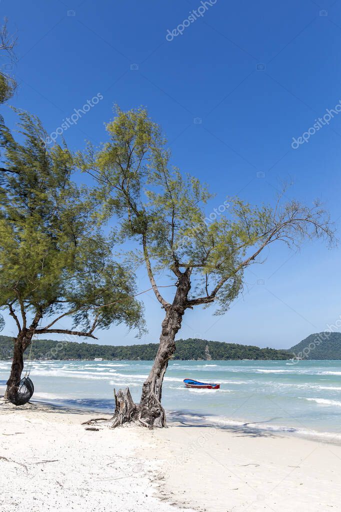 saracen bay beach, koh rong samloem island, sihanoukville, Cambodia.
