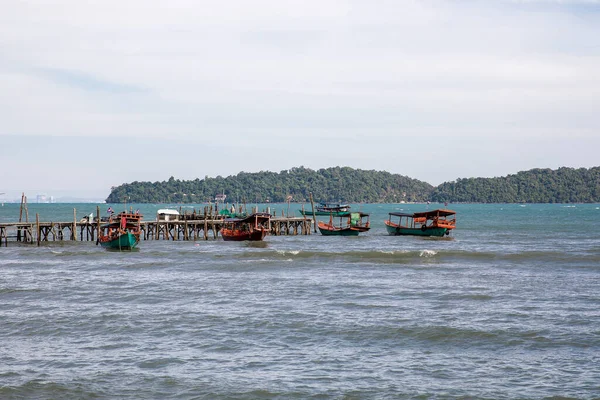 柬埔寨西哈努克维尔Koh Rong Samloem岛Saracen湾海滩 — 图库照片