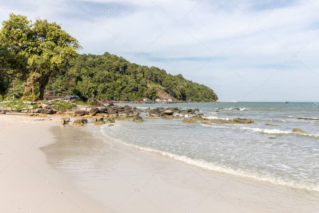 saracen bay beach, koh rong samloem island, sihanoukville, Cambodia.