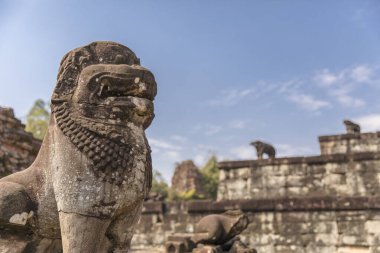 Angkor Wat kompleksindeki Bakong Prasat tapınağı, Siem Reap, Kamboçya.