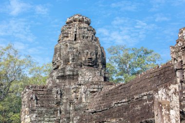 Bayon Tapınağının Yüzleri, Siem Reap, Kamboçya.