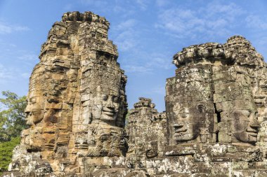 Bayon Tapınağının Yüzleri, Siem Reap, Kamboçya.