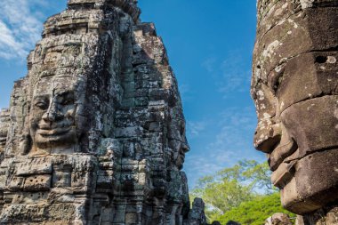 Bayon Tapınağının Yüzleri, Siem Reap, Kamboçya.