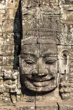 Bayon Tapınağının Yüzleri, Siem Reap, Kamboçya.