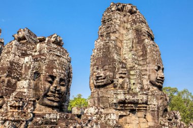 Bayon Tapınağının Yüzleri, Siem Reap, Kamboçya.