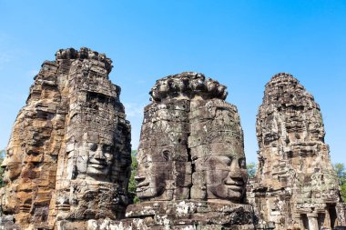 Bayon Tapınağının Yüzleri, Siem Reap, Kamboçya.
