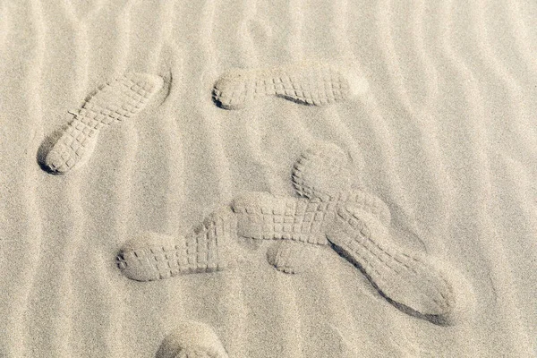 Pisadas Sobre Arena Fina Playa Iztuzu Dalyan Turquía — Foto de Stock