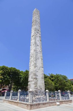 İstanbul, İstanbul, Türkiye 'deki İstanbul Hipodromu' nda Konstantin Obelisk.