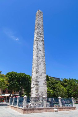 İstanbul, İstanbul, Türkiye 'deki İstanbul Hipodromu' nda Konstantin Obelisk.
