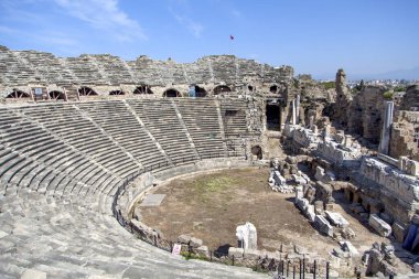 Türkiye 'nin Antalya kentindeki antik Kentin Tiyatrosu.
