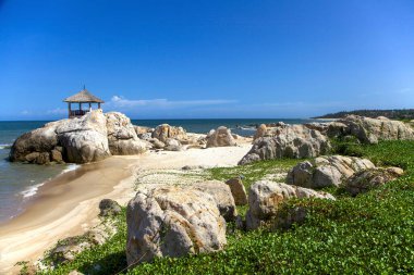 Stones Beach, Mui Ne White Sandy Beach, Vietnam, Asya.