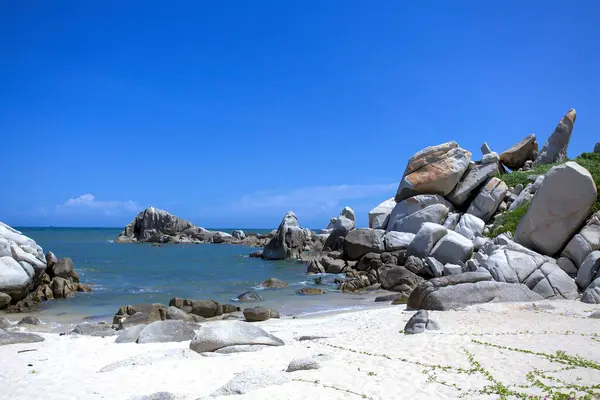 Praia Das Pedras Mui White Sandy Beach Vietnã Ásia — Fotografia de Stock
