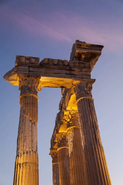 Ναός Του Απόλλωνα Αρχαία Ερείπια Πλευρά Αττάλεια Τουρκία — Φωτογραφία Αρχείου