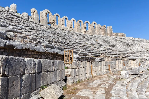 Ruinas Del Teatro Griego Antiguo Perge Antalya Turquía — Foto de Stock
