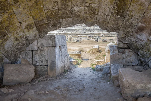 Ruïnes Van Het Oude Griekse Stadion Perge Antalya Turkije — Stockfoto