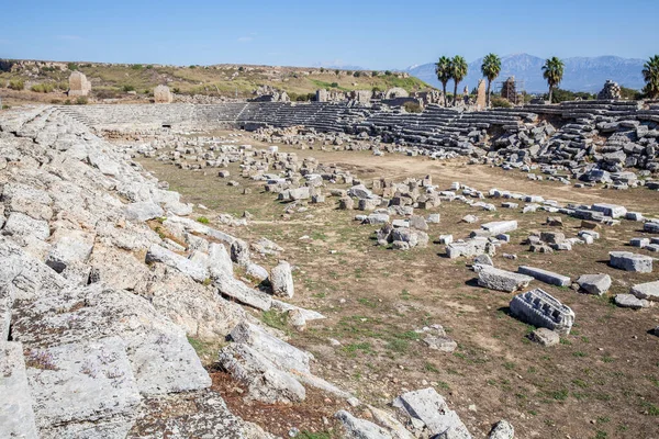 Ruiner Antikkens Greske Stadion Perge Antalya Tyrkia – stockfoto