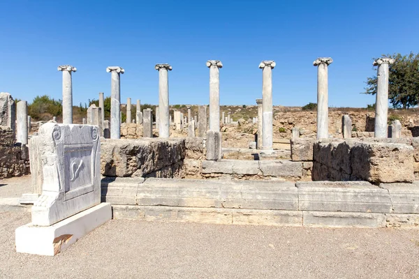 Ruinas Del Ágora Antigua Ciudad Perge Antalya Situado Turquía —  Fotos de Stock