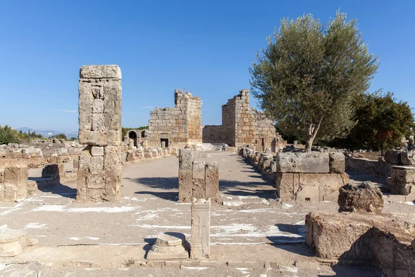 Alte Kirchenruinen Der Antiken Stadt Perge Der Türkei Antalya — Stockfoto