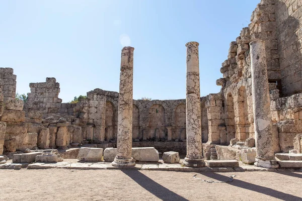 Vue Sur Ancienne Ville Perge Turquie Antalya — Photo