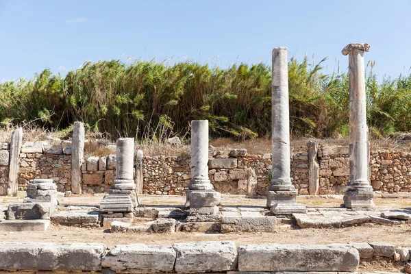 Άποψη Της Αρχαίας Πόλης Perge Στην Τουρκία Antalya — Φωτογραφία Αρχείου