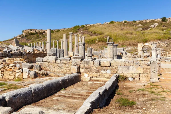 Uitzicht Oude Stad Perge Turkije Antalya — Stockfoto