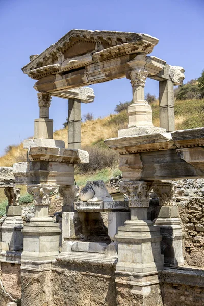 Fonte Trajano Éfeso Turquia — Fotografia de Stock