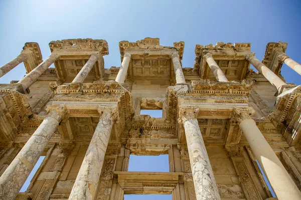 Biblioteca Celsus Ephesus Ancient City Izmir Turquía —  Fotos de Stock