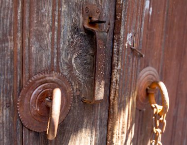  eski kapı kilidi, assos antik şehir, Behramkale, Türkiye.