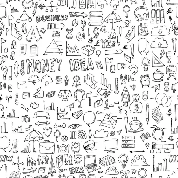 İş geçmişi pürüzsüz. El çizimi vektörü çizimi