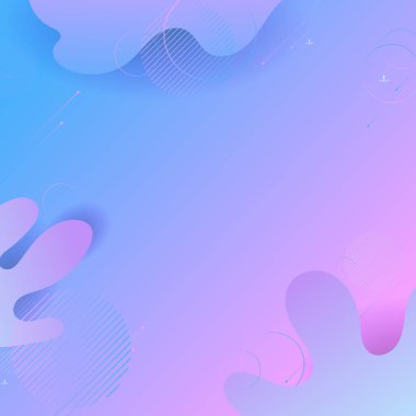 Vektör soyut pembe ve mavi arkaplan çizimi