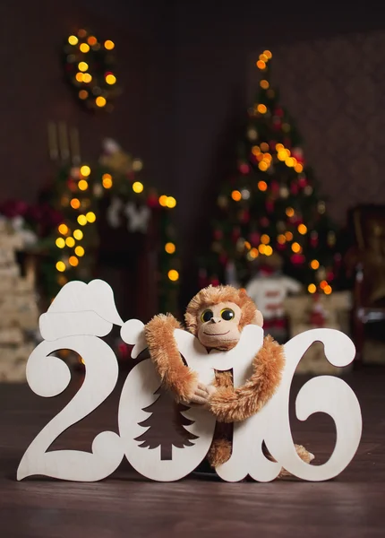 Yeni yıl Kartpostalı yıl sembollerle