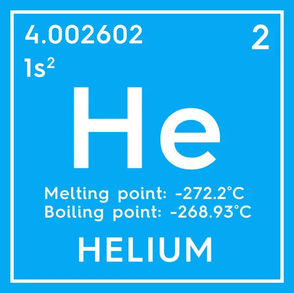 Helium im quadratischen Würfel kreatives Konzept. — Stockfoto