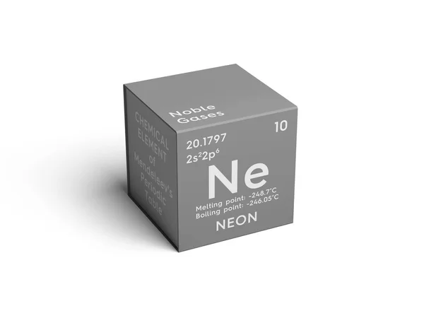 Néon. Des gaz nobles. Élément chimique du tableau périodique de Mendeleev . — Photo