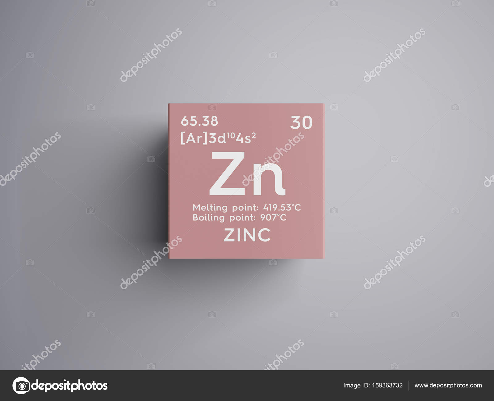 Zinc. Transition metals. Chemical Element of Mendeleev\'s Periodic ... Zinc. Transition metals. Chemical Element of Mendeleev\'s Periodic ...