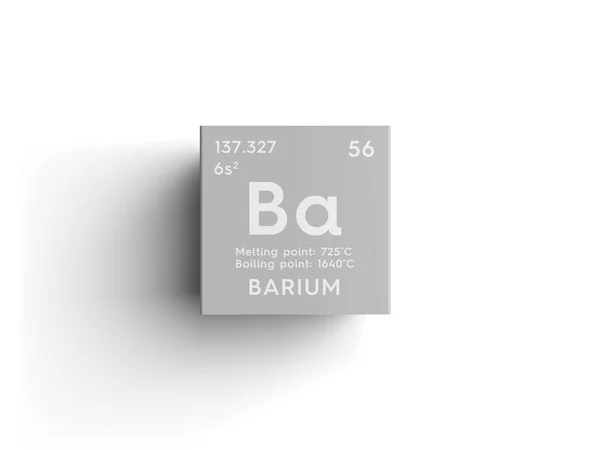 Baryum. Alkali toprak metaller. Kimyasal Element Mendeleev'ın periyodik tablo. — Stok fotoğraf