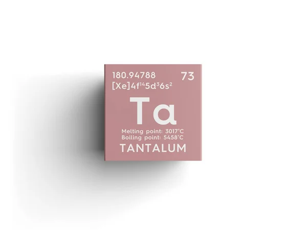 탄탈입니다. 전이 금속. 멘델레예프의 주기율표의 화학 원소. — 스톡 사진