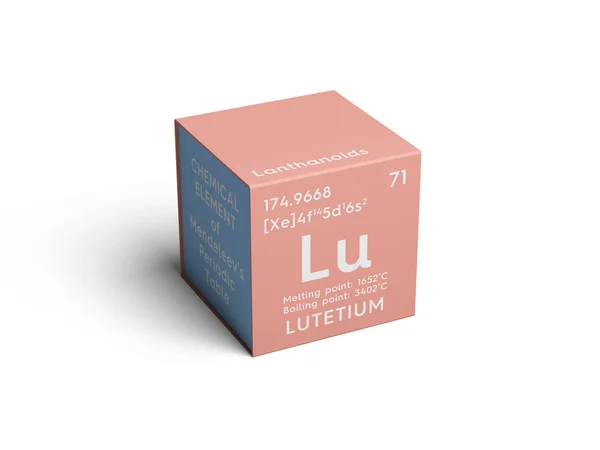 Lutetium. Lanthanoide. chemisches Element des Mendelejew-Periodensystems. — Stockfoto